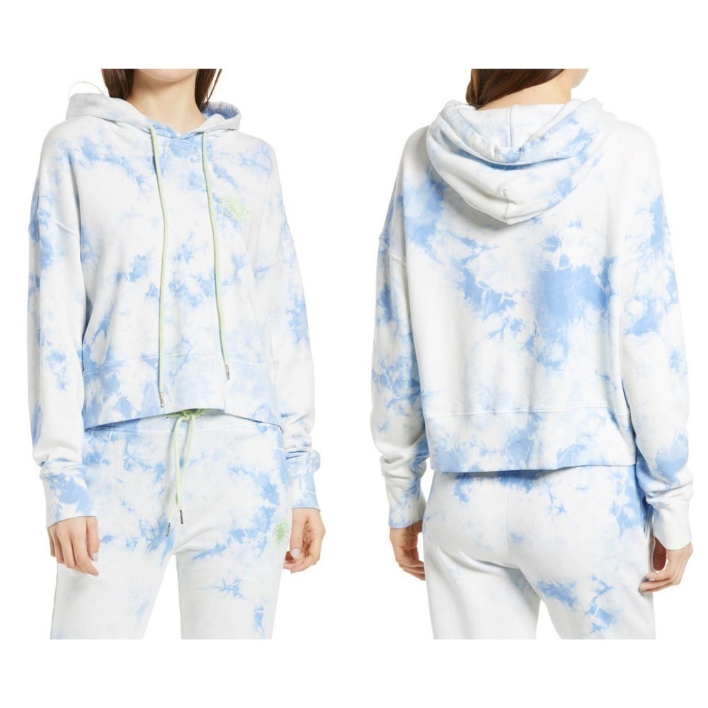 DAYDREAMER Sunny People Tie Dye Crop Hoodie (S)
